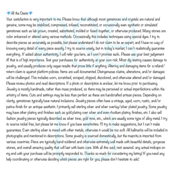 Large SOLAR AGATE Pendant. Sterling Silver 925 Blue Oval Vintage New - Picture 5 of 5